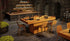 Ecosmart Fire Gin 90 (Bar) Fire Pit Table - Bone Finish / Black Burner - ESF.O.GIN.90.B.BO.B